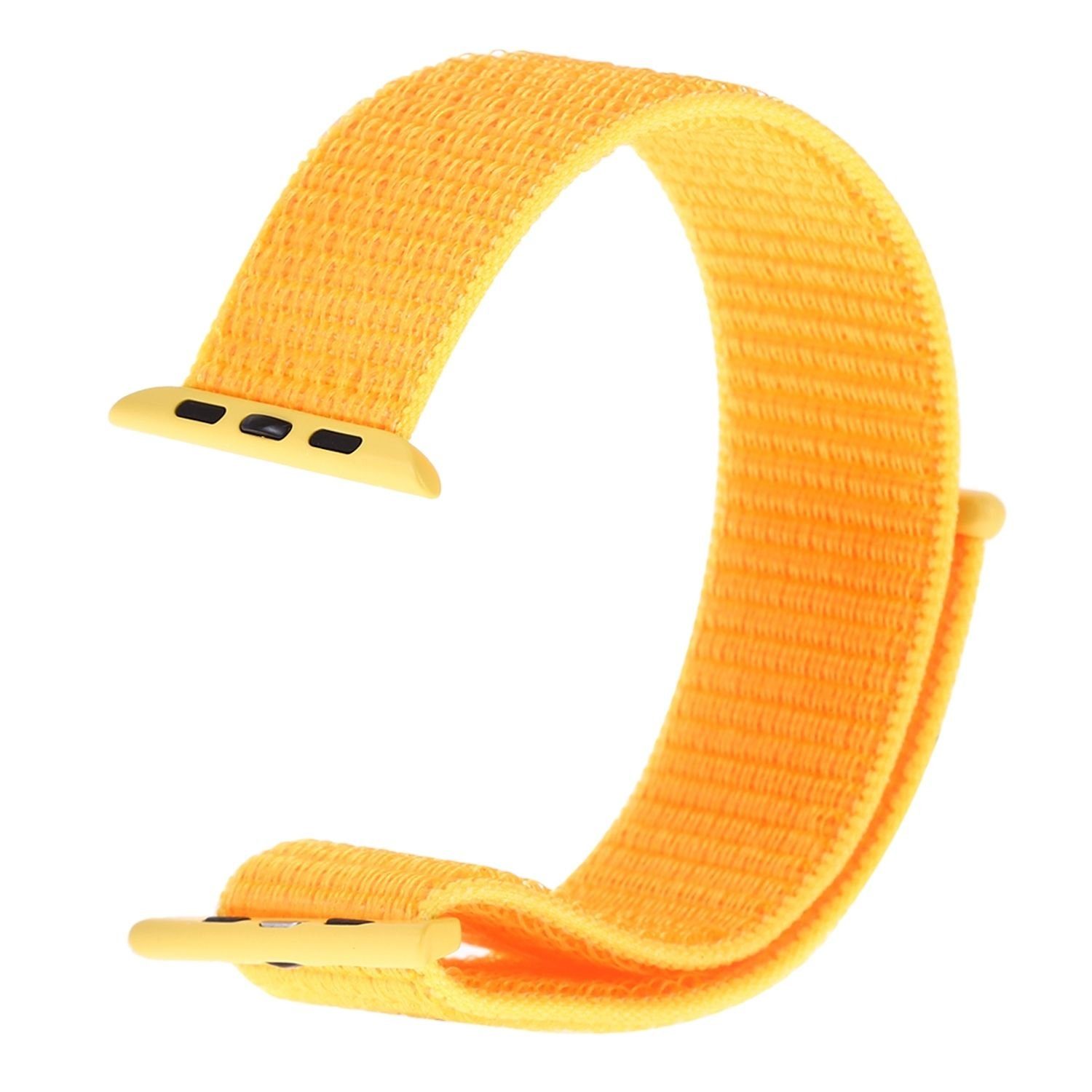 mm Armband Arm Sport Loop 38 mm, König Band Design / Nylon / Gelb mm 41 40 Smartwatch-Armband