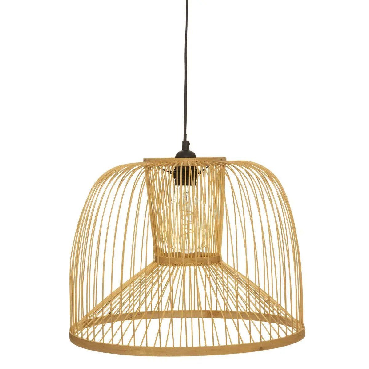 Atmosphera Créateur d'intérieur Pendelleuchte Hängeleuchte aus Bambus AMY, Ø 39,5 cm, Leuchte mit Dekofunktion, ohne Leuchtmittel