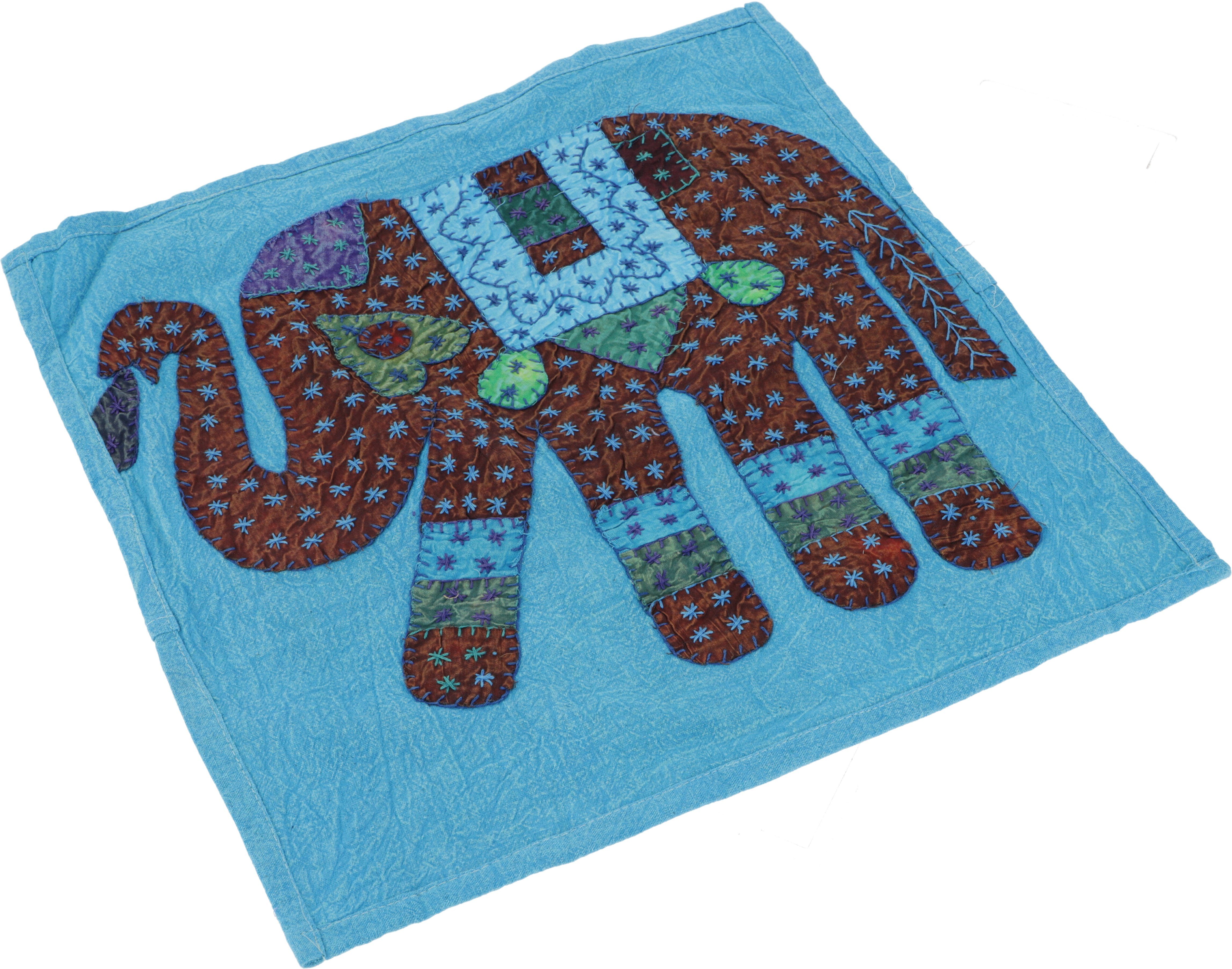 Guru-Shop Kissenbezüge Indische Kissenhülle, besticktes Elefanten.. günstig online kaufen
