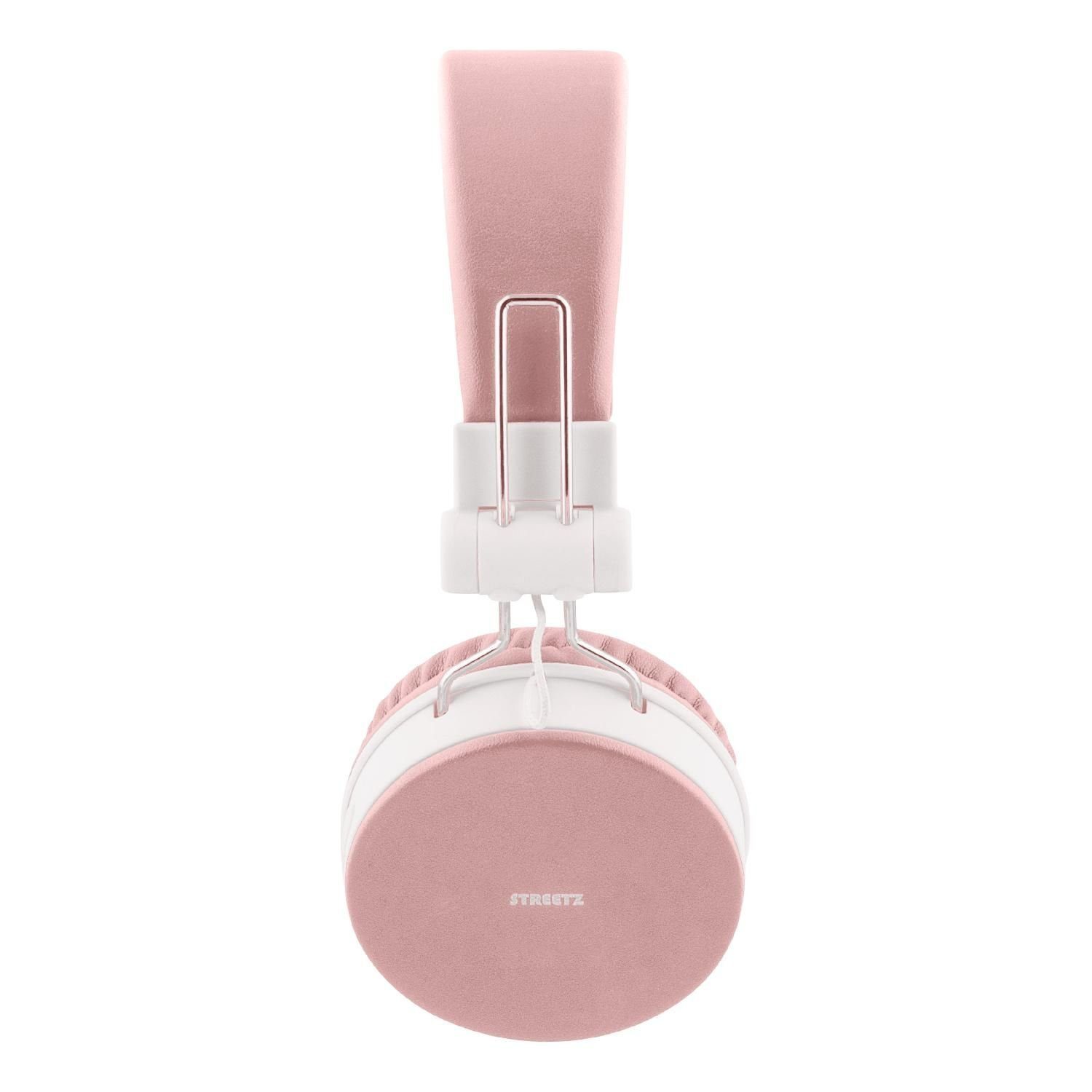 bis zu inkl. 22Std faltbar AUX 5 Kopfhörer Kabel Spielzeit STREETZ (Bluetooth, Bluetooth Jahre Kopfhörer pink Herstellergarantie)