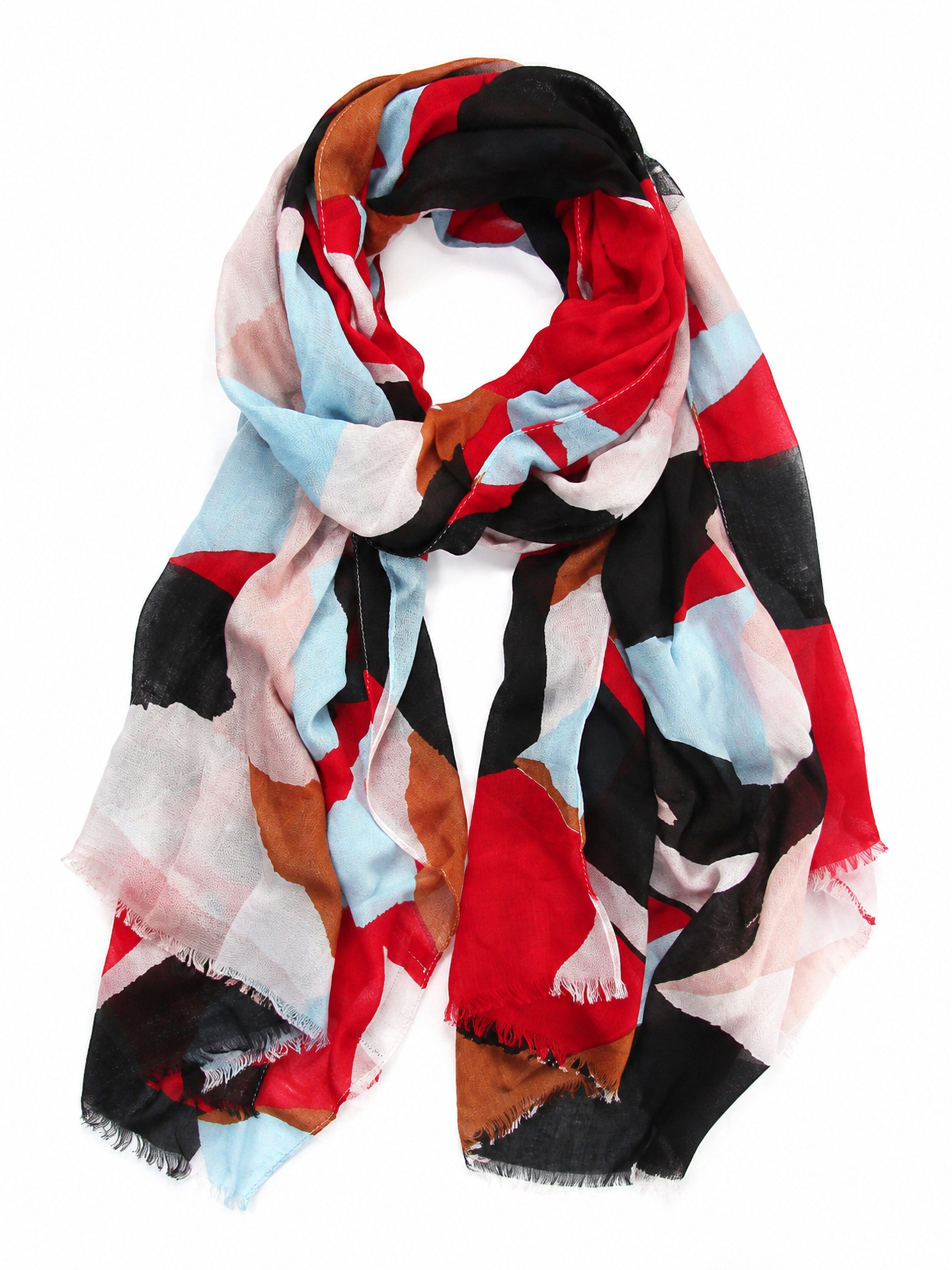 COLLEZIONE ALESSANDRO Modeschal Keo, (1-St), mit tollen Farben und Formen