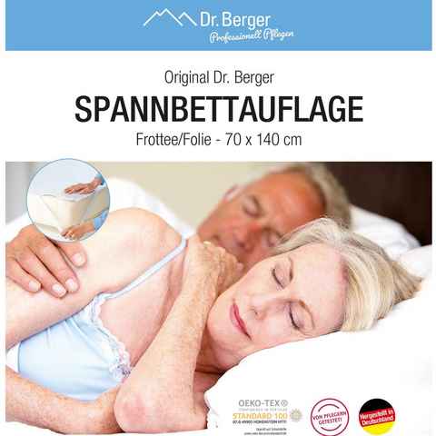 Inkontinenzauflage Spannbettauflage Frottee / Folie Dr. Berger