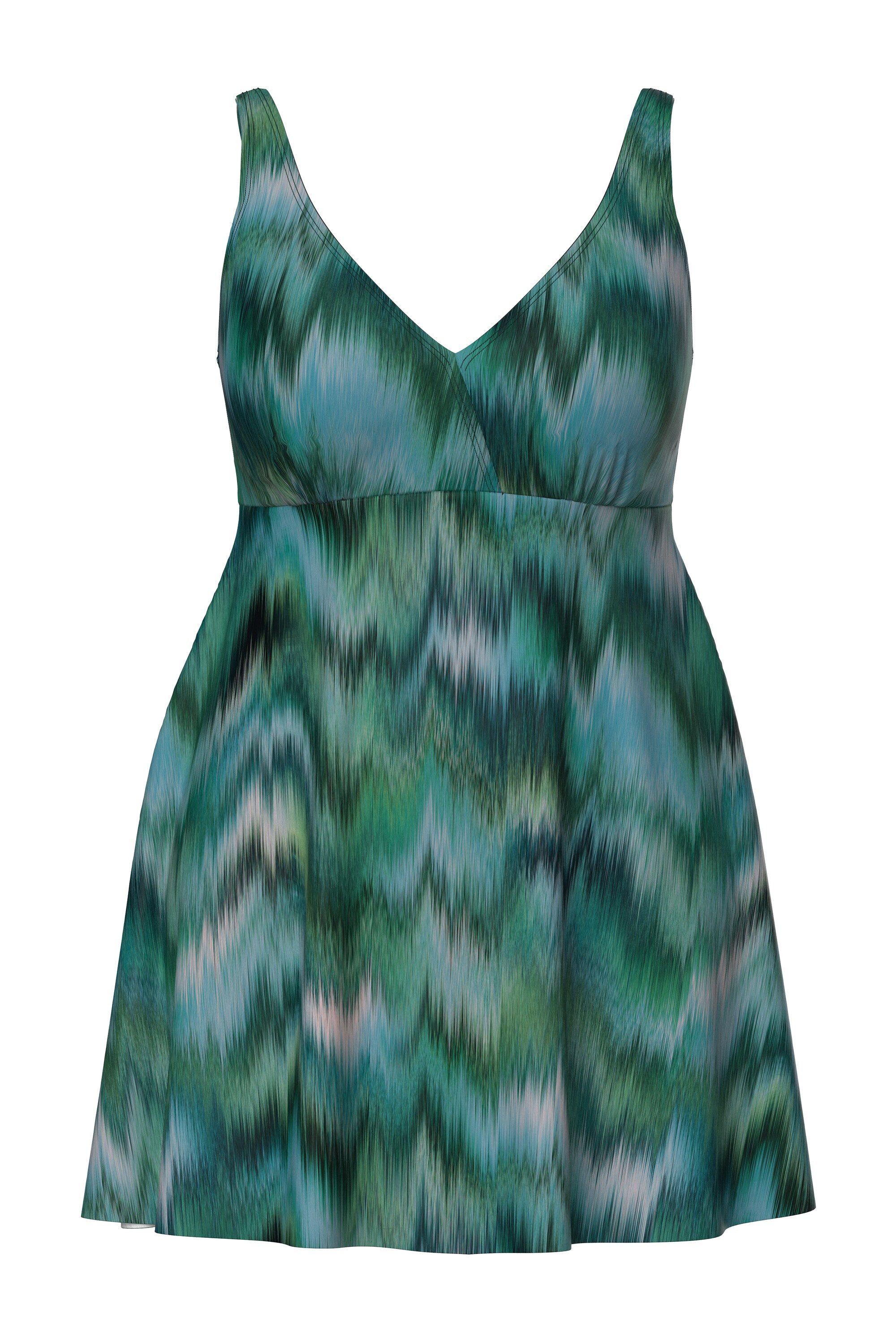 Ulla Popken Badekleid Badekleid verschwommener Druck Softcups