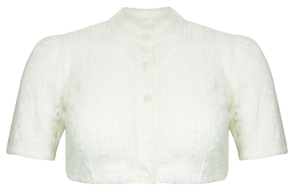 Dirndlbluse Pierre Marcel Hochgeschlossene Damen Dirndlbluse A