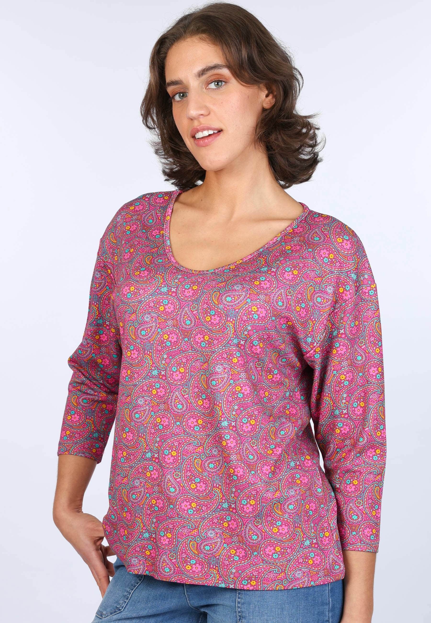 Deerberg Langarmshirt Betzeli paisley – Bild 4 von 5