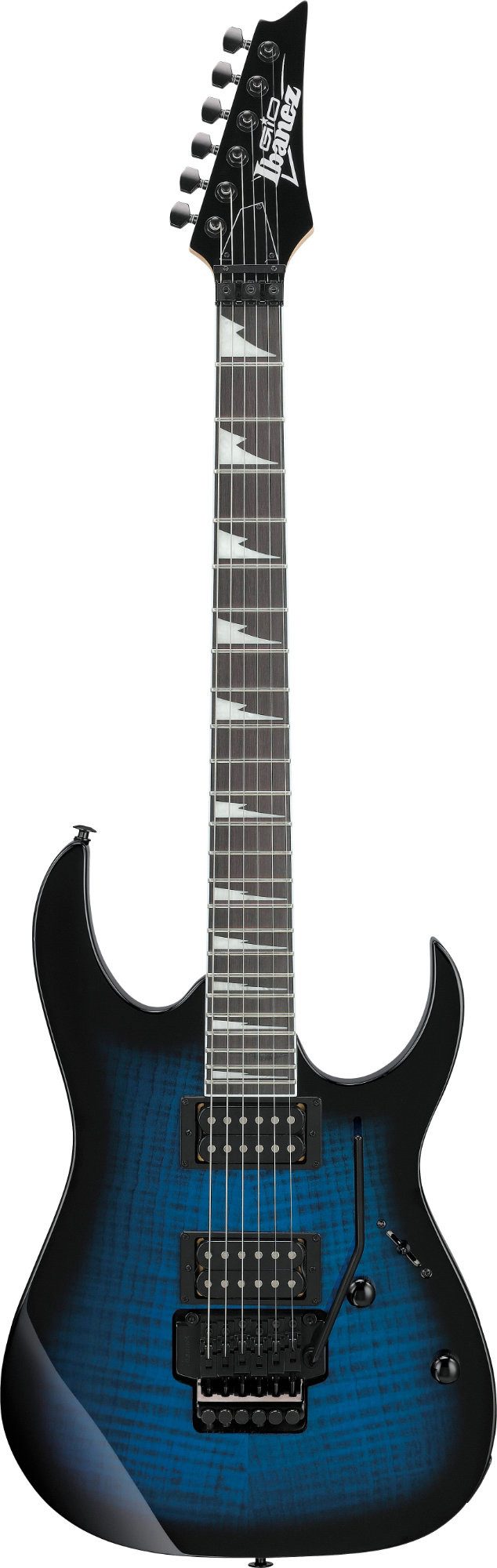 Ibanez E-Gitarre Ibanez GRG320FA-TBS Transparent Blue Sunburst, ST-Style, E-Gitarre für Einsteiger mit zwei Humbucker-Tonabnehmern und Tremolo