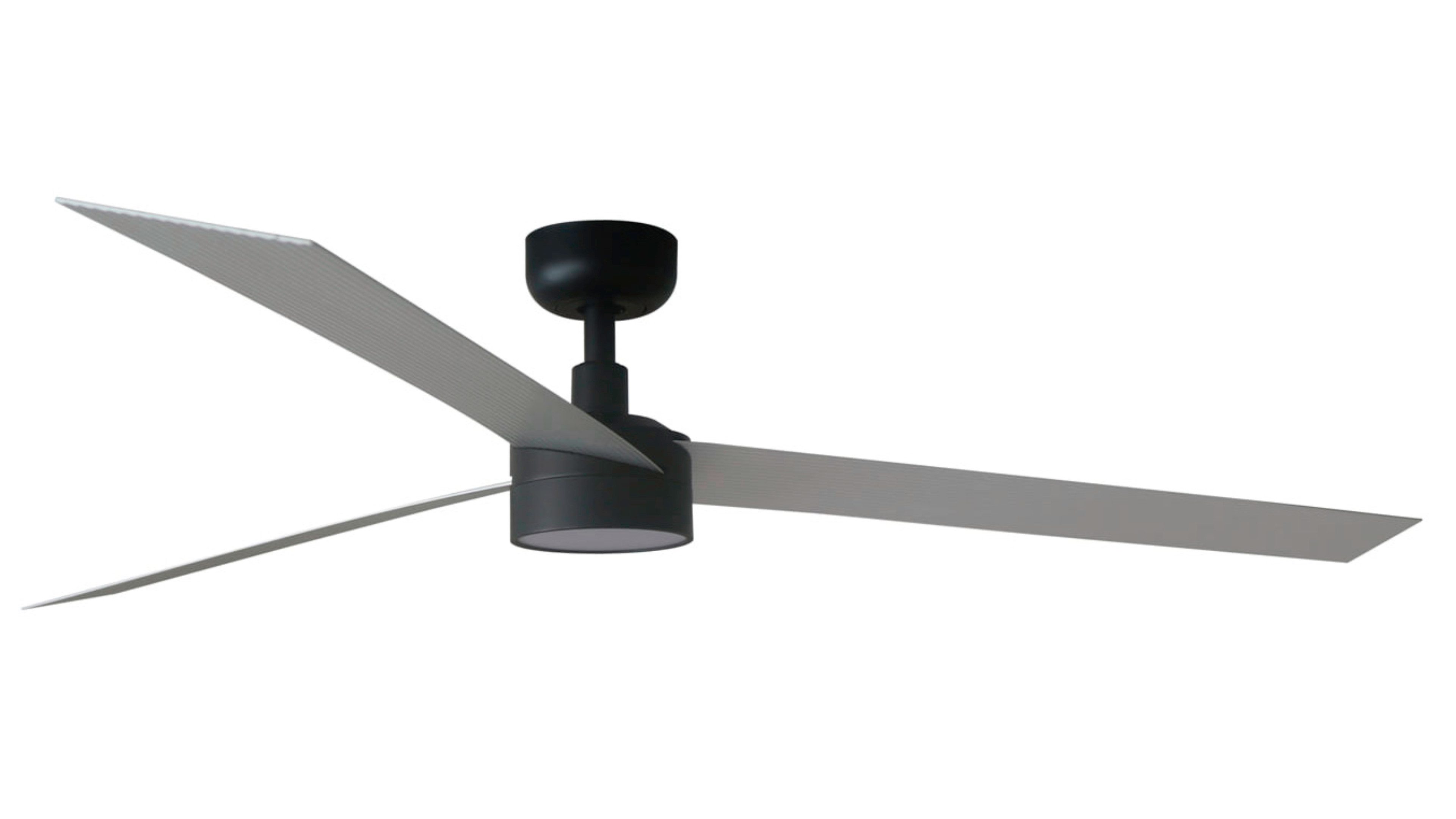 FARO Barcelona Deckenventilator DC Deckenventilator Cruiser XL Alu mit LED, dimmbar