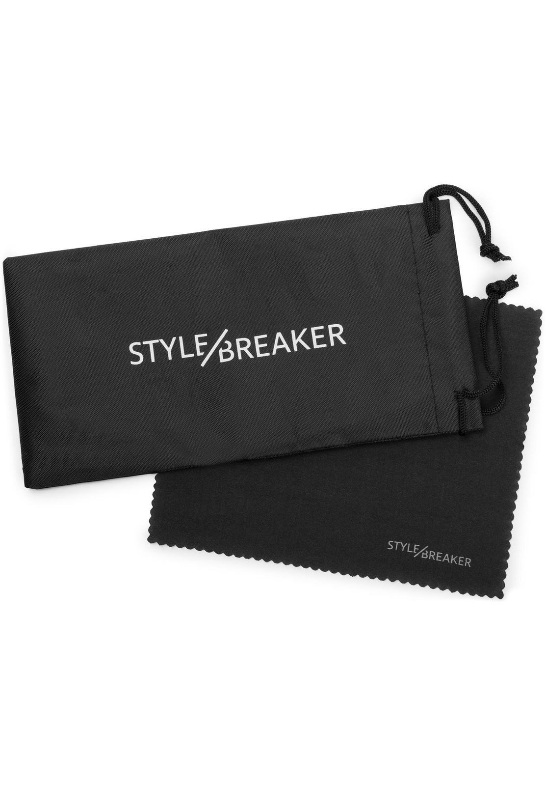 styleBREAKER Sonnenbrille Cateye Sonnenbrille mit Glitzer Side Shield (1-St) Gradient