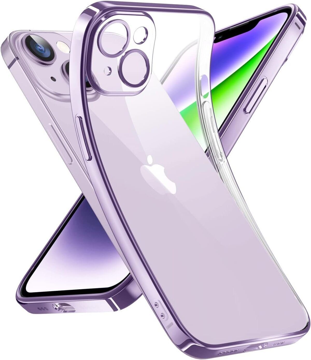 Baker Handyhülle Transparente Hülle für iPhone 16 15 14 13 12 Pro Max Mini Plus Case, Durchsichtig Schutzhülle Cover Case von Baker