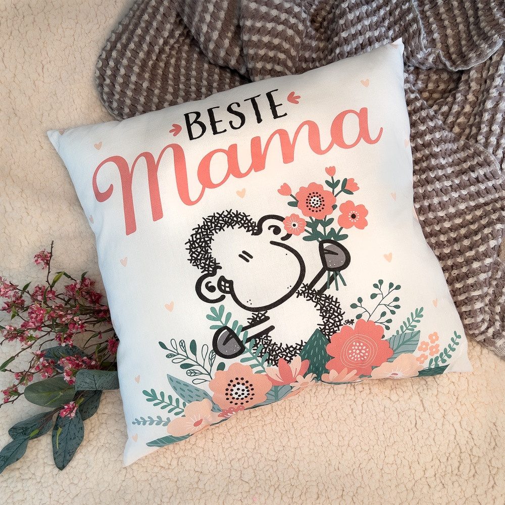 Sheepworld Baumwollkissen Baumwollkissen »Beste Mama«