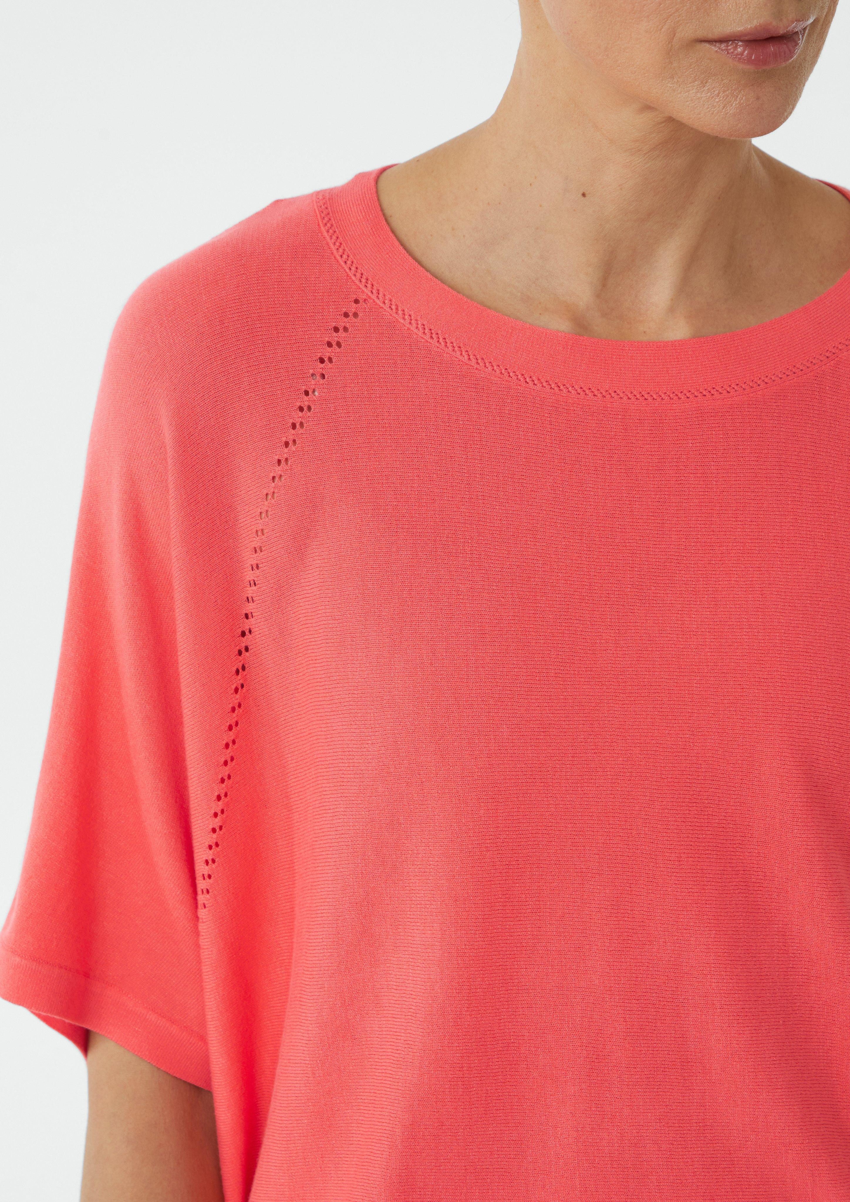 Comma Kurzarmshirt Kurzärmeliger Strickpullover im Loose günstig online kaufen