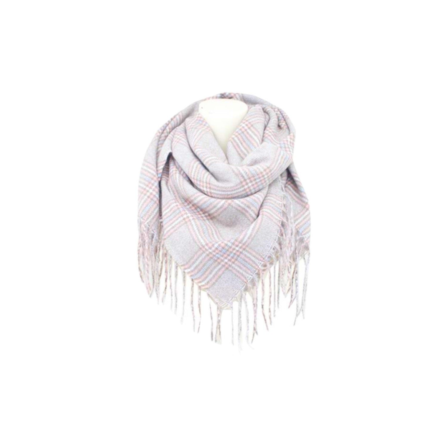 Schal Winter Damen Schal Cashmera » Fransenschal 105cm x 100cm