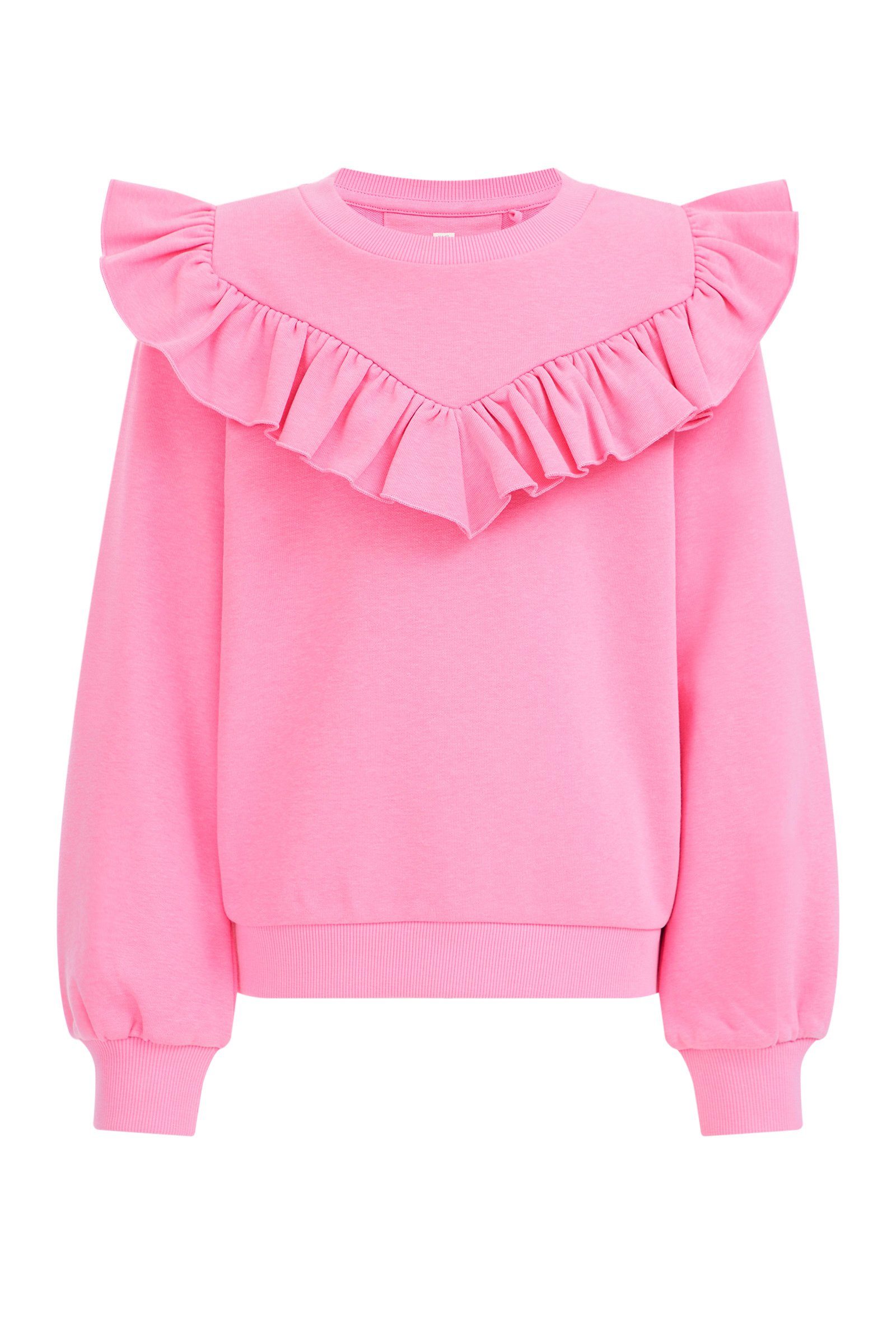 WE Fashion Cardigan (1-tlg) Leuchtend rosa