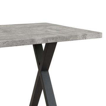 Flieks Esstisch (1-St), Esszimmertisch rechteckig Tisch, Schreibtisch, Bürotisch, 140*80*76 cm