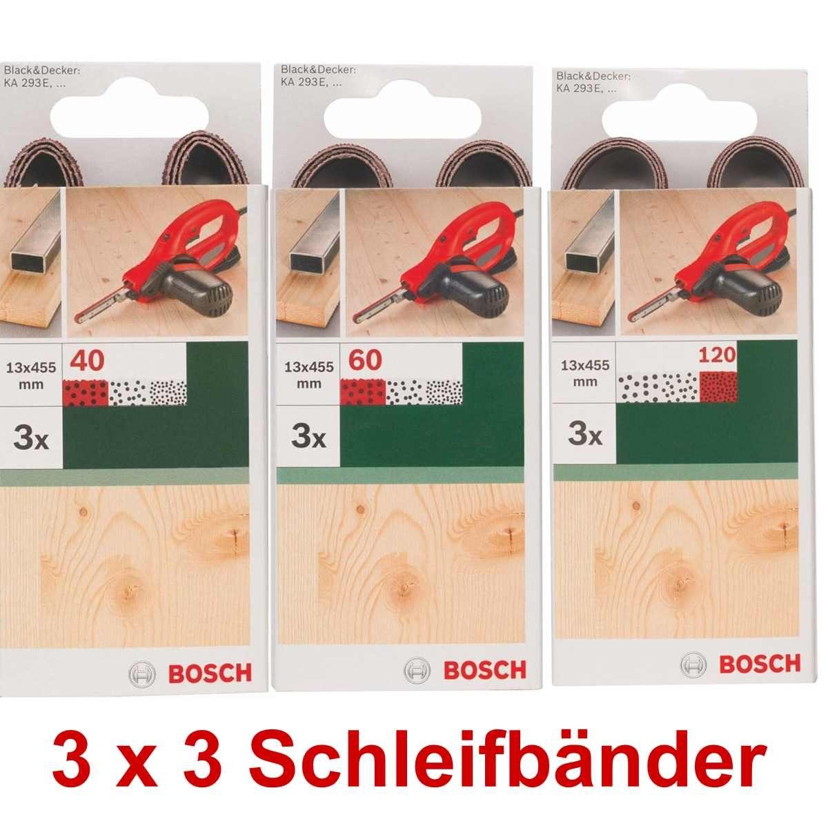 BOSCH Bohrfutter Bosch 3 B+D Powerfile x x 451 mm, 293E für Schleifbänder 13 KA 3 40,60