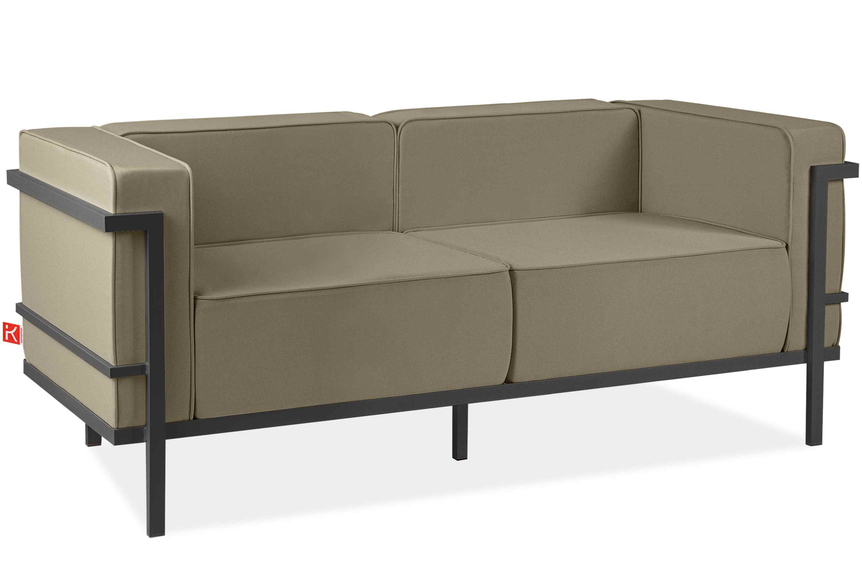 KONSIMO® Loungesofa TRIGLO Sofa 2-Personen, Stahlrahmen, handgefertigt, Superrobuste Bezugsstoffe, hergestellt in der EU, Gewicht: 35 kg