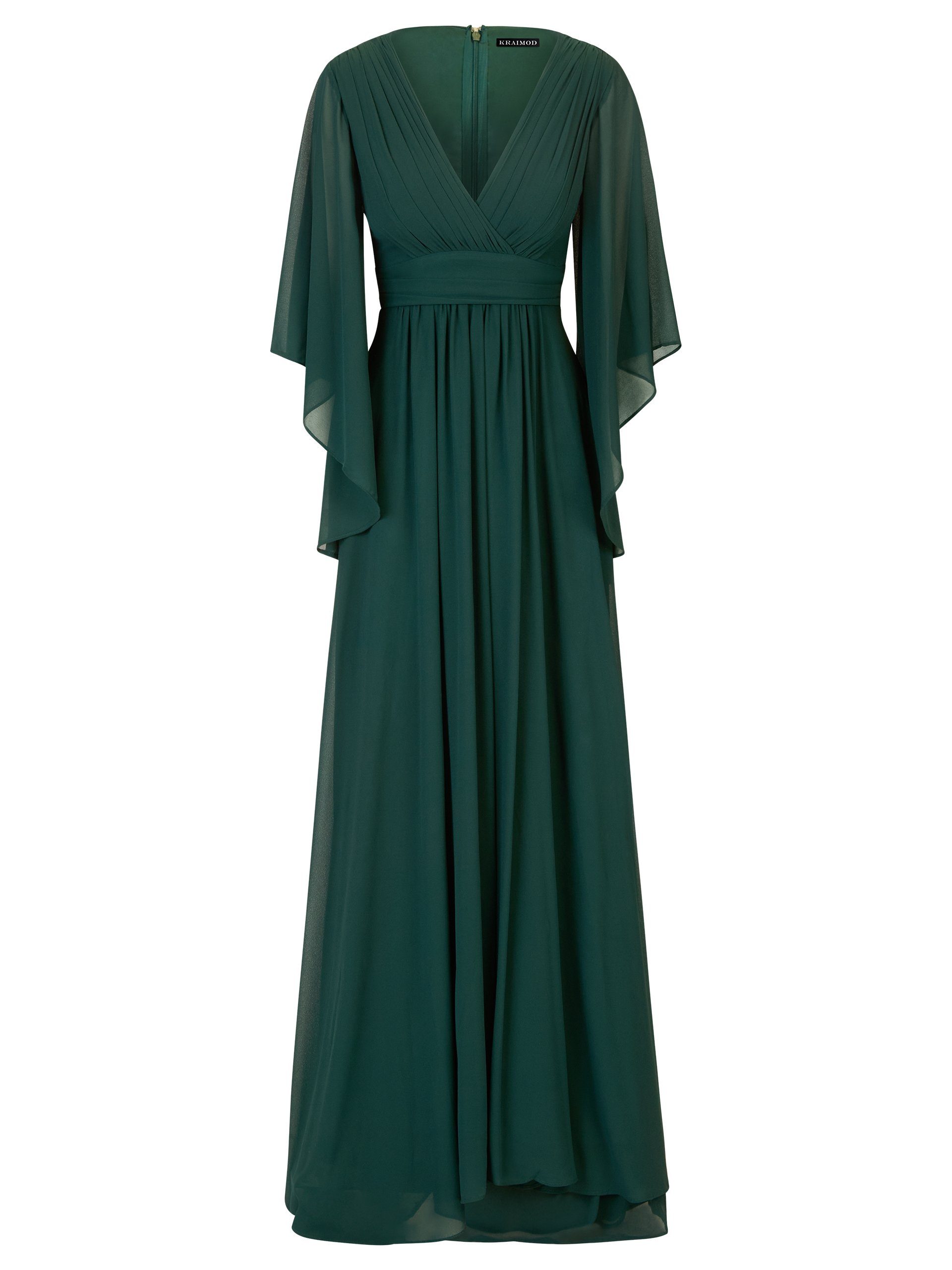 KRAIMOD Abendkleid aus hochwertigem Material mit V-Ausschnitt mehr