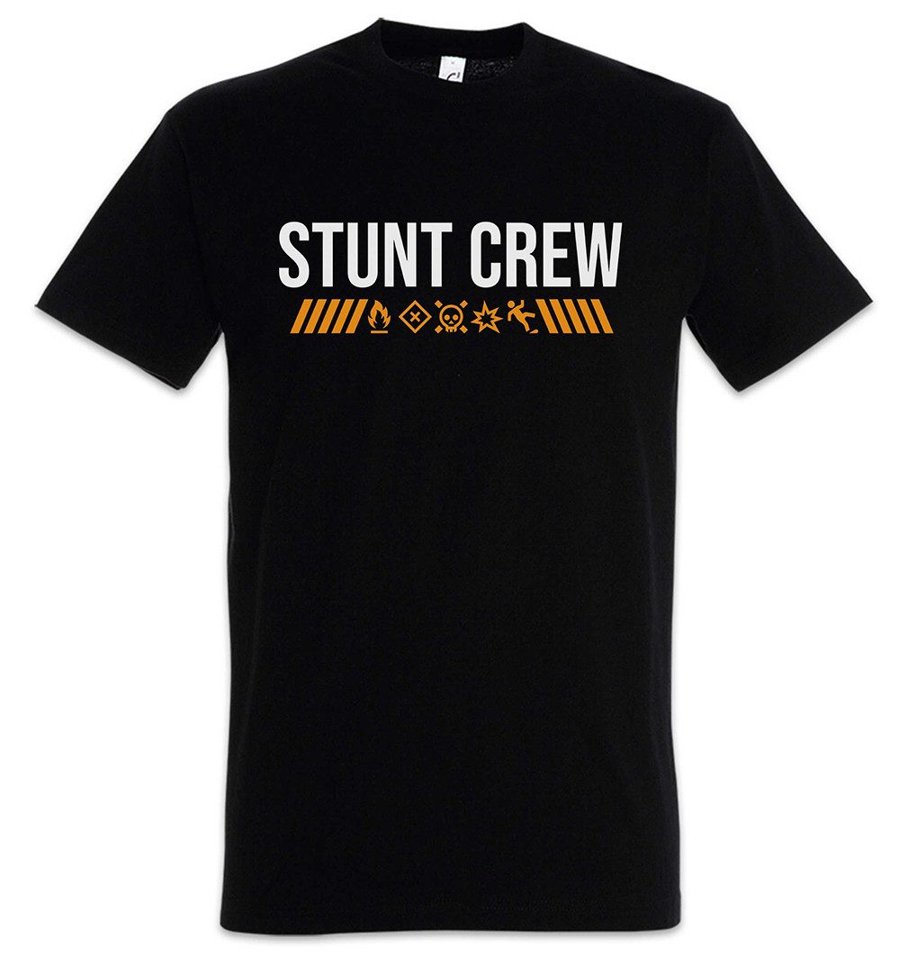 Urban Backwoods Print-Shirt Stunt Crew Herren T-Shirt Stuntman Lehrer Professor Chemie Gefahr Nerd (1-tlg) Geek Wissenschaftler Wissenschaft Chemistry