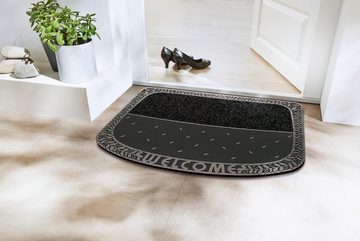 Fußmatte TC Clean Tendri, Welcome, Home2Fashion, rechteckig, Höhe: 8 mm, Schmutzfangmatte, mit Spruch, robust, In- und Outdoor geeignet