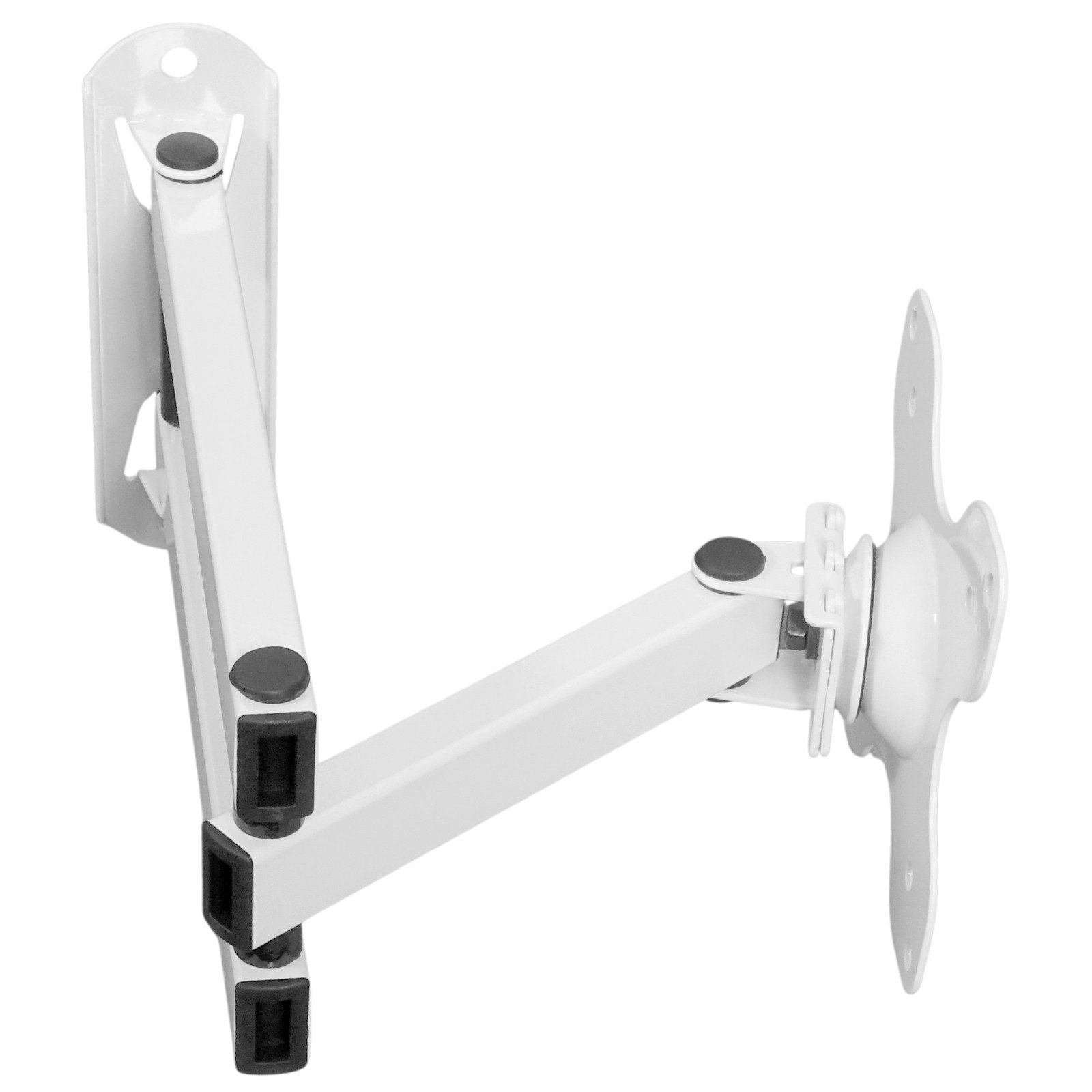 Drall Instruments TV-Wandhalterung S62W, (bis 32 Zoll, 1-tlg., Weiße LCD LED Wandhalterung 19-32 Zoll neigbar schwenkbar VESA 100)