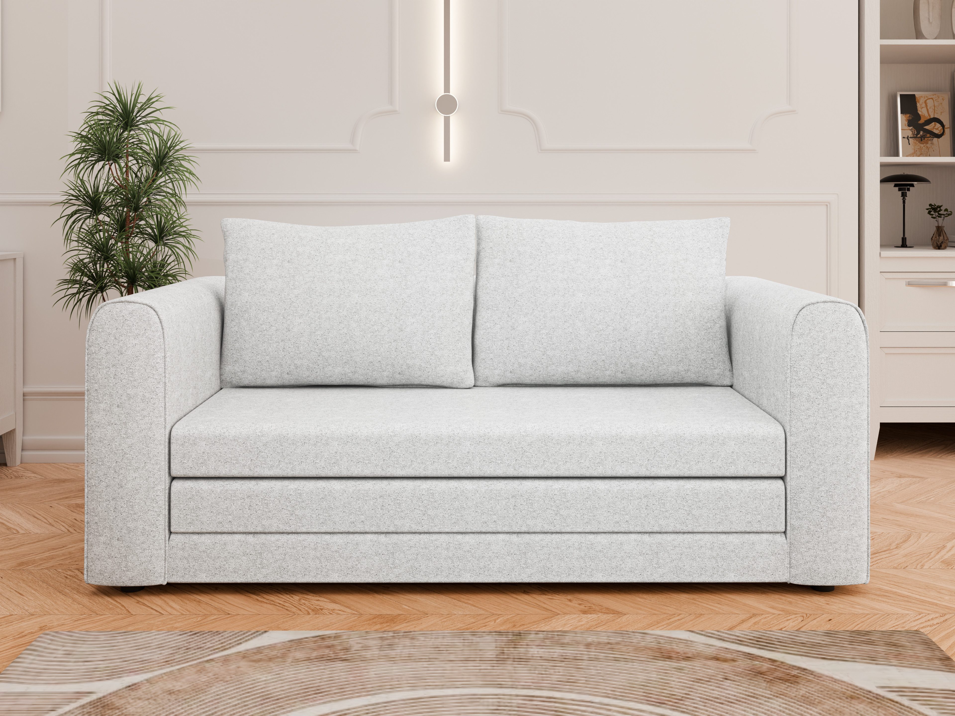 PANDA MÖBEL GmbH Schlafsofa Arelis – Moderne 2-Sitzer Sofa mit Bettfunktion, Hit 2025, Platzsparendes Sofa mit Gästebettfunktion