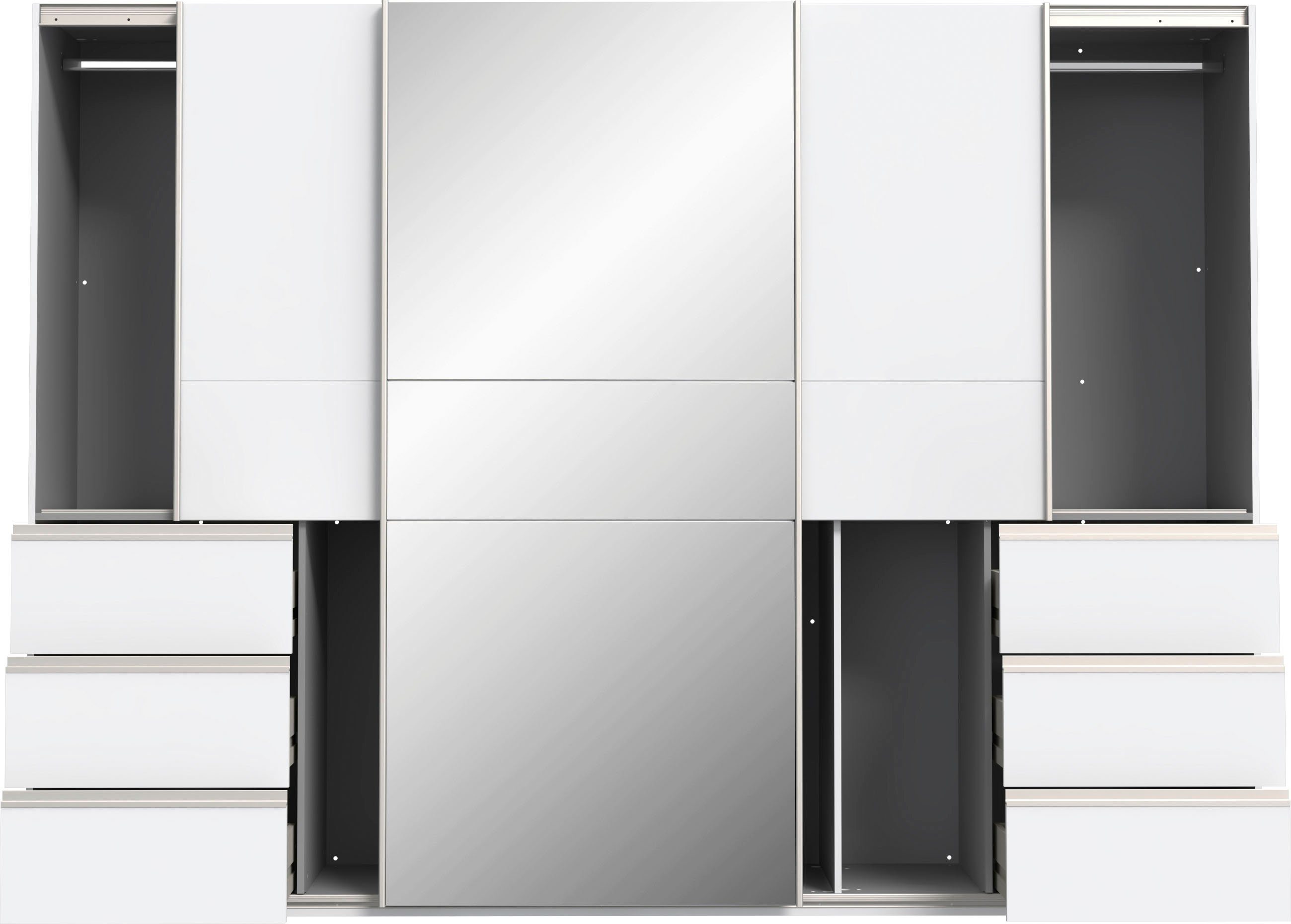 FORTE Schwebetürenschrank mit 3 Schubladen – Bild 4 von 5