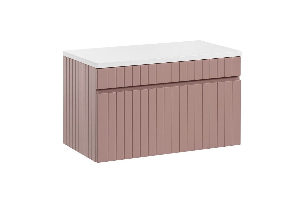 ROYAL24_MARKT Waschbeckenunterschrank - Iconic Rose I BM228 - 80 cm Waschbeckenunterschrank (Waschbeckenunterschrank, 2-St., Premium - Iconic Rose I) Modern – Fein – Exzellent