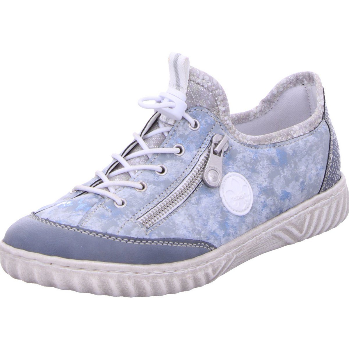 Stiefeletten für Damen in blau Schnürstiefelette