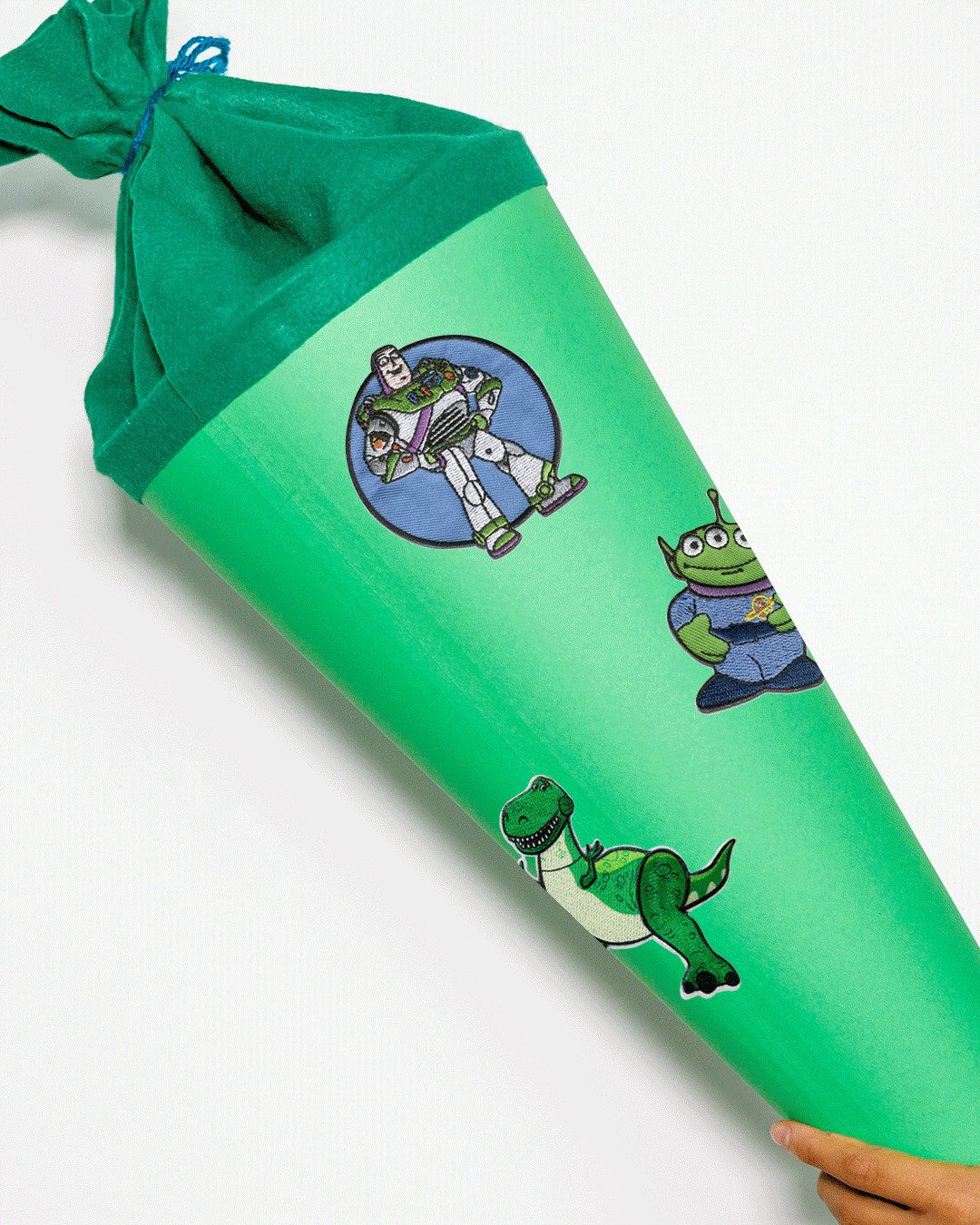 Disney Aufnäher Bügelbild, Aufbügler, Applikationen, Patches, Flicken, zum aufbügeln, Polyester, Toy Story Rex Dino - Größe: 6,5 x 6,2 cm