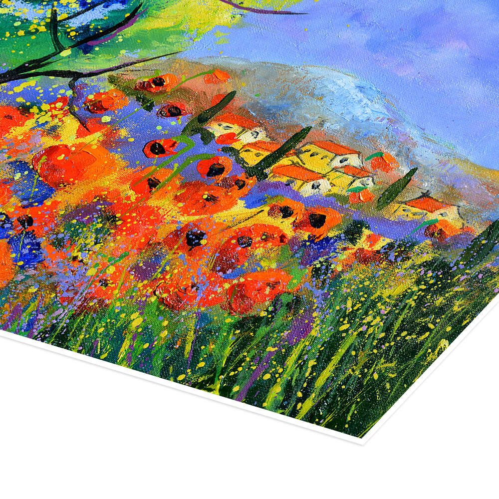 Posterlounge Wandbild Roter Mohn in der Provence, Pol Ledent, erhältlich als Poster, Leinwandbild, Wandsticker oder Acrylglasbild