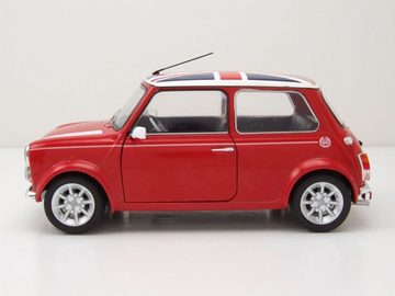 Solido Modellauto Mini Cooper 1.3i Sport Pack 1997 rot mit UK Flagge Modellauto 1:18, Maßstab 1:18