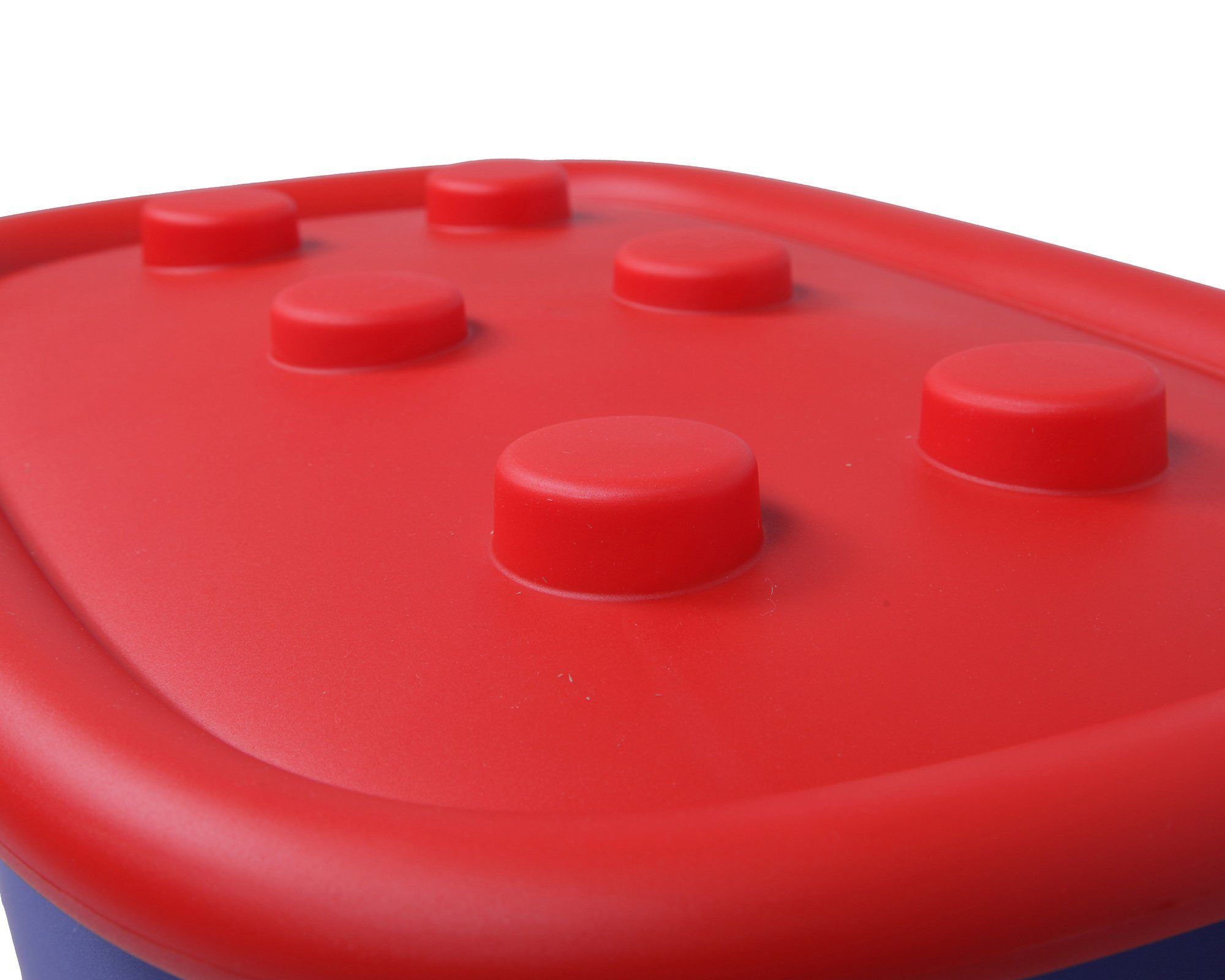 ONDIS24 Aufbewahrungsbox Spielzeugaufbewahrungsbox Spielzeugkiste Kinder Spielzeugbox Funny, mit großen Rädern und aufliegendem Deckel, 46 liter