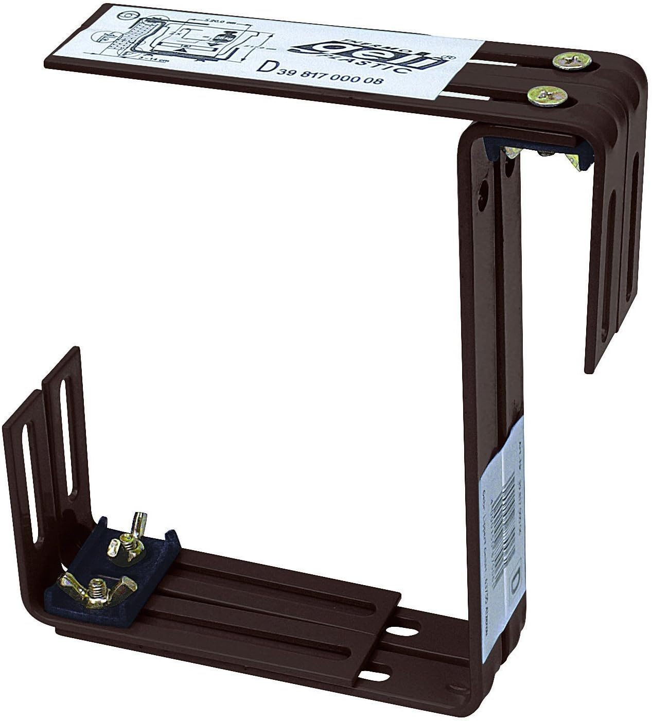 Geli Blumenkastenhalter Blumenkastenhalter für Standard Balkonkasten zweifach verstellbar