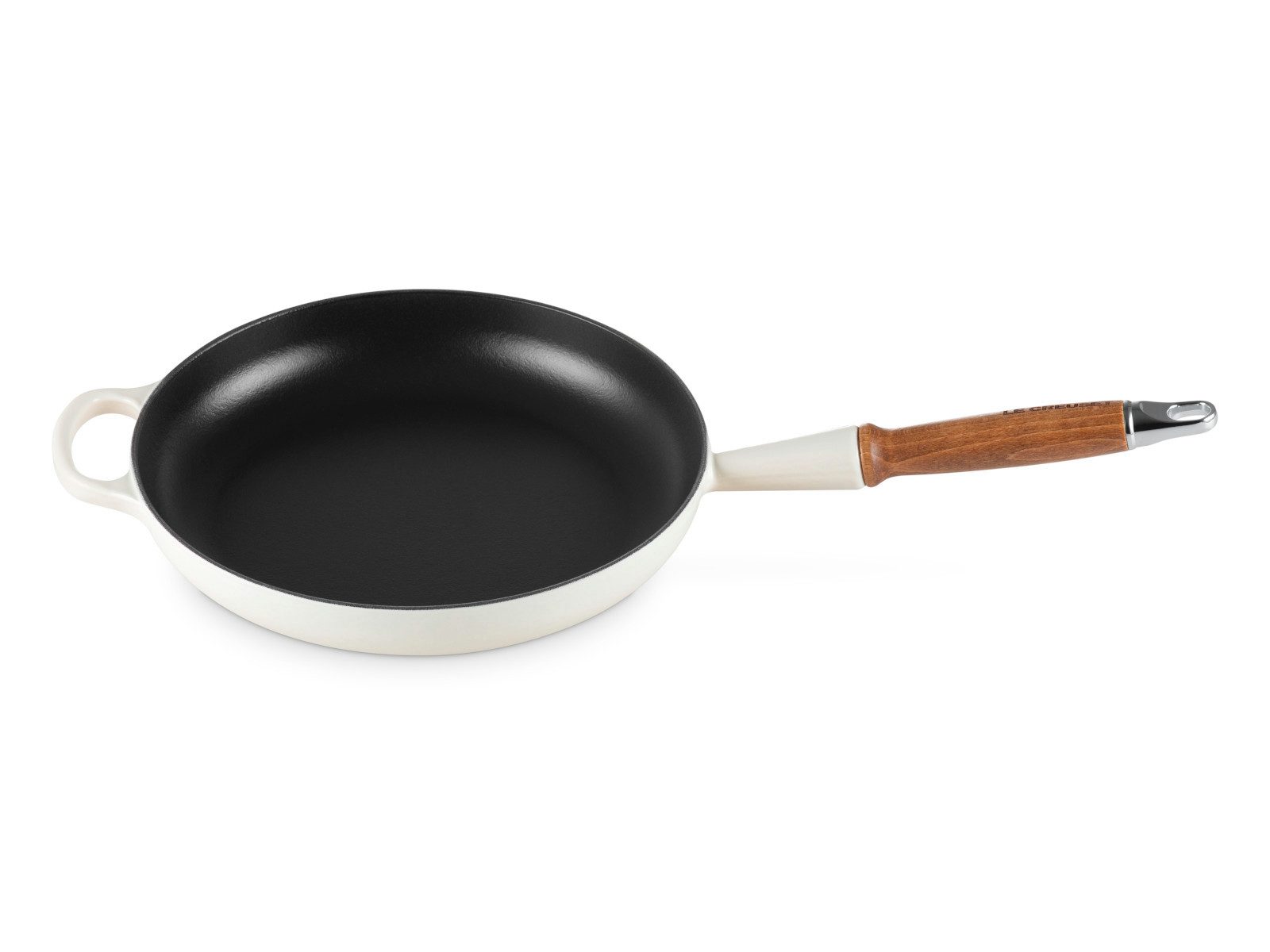 LE CREUSET Bratpfanne Brat- und Servierpfanne Signature mit Holzgriff meringue 26cm