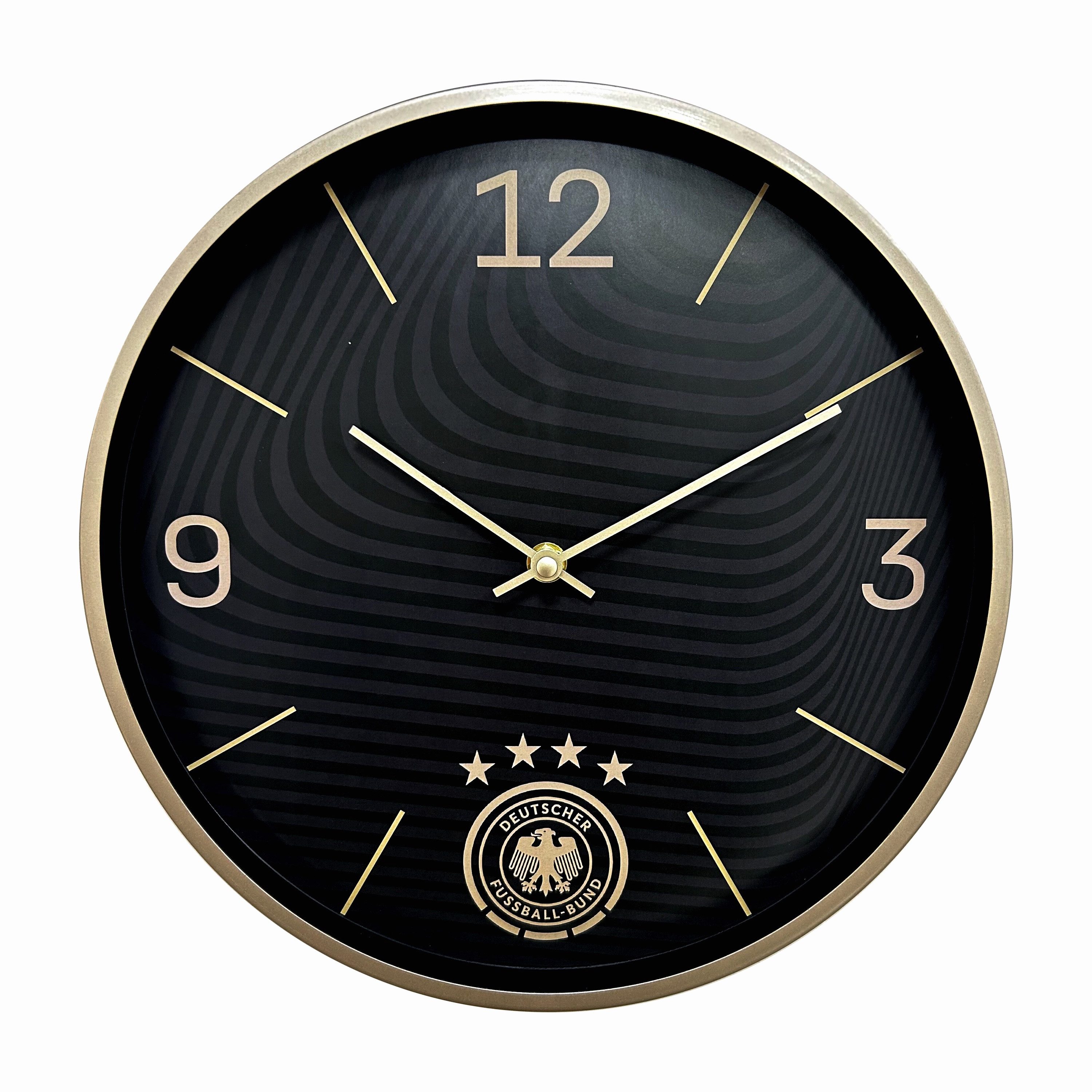 K&L Wall Art Wanduhr DFB Fußball Wanduhr Aluminium Uhr lautlos ohne Tickger günstig online kaufen