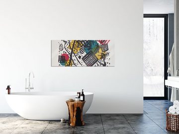 Pixxprint Glasbild Wassily Kandinsky - Pastorale, Wassily Kandinsky - Pastorale (1 St), Glasbild aus Echtglas, inkl. Aufhängungen und Abstandshalter