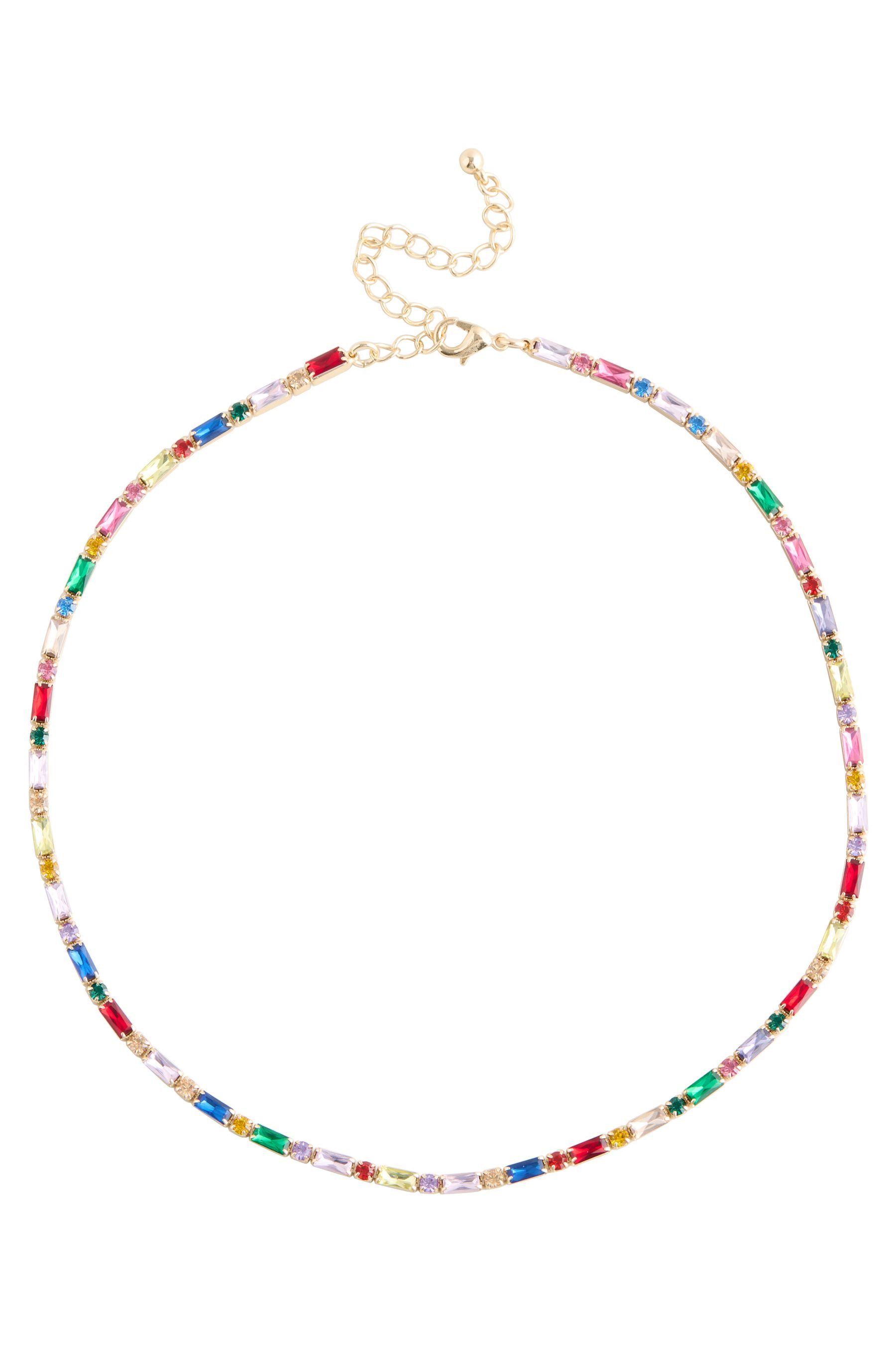 Next Gliederkette Feine funkelnde Baguette-Halskette (1-tlg) günstig online kaufen