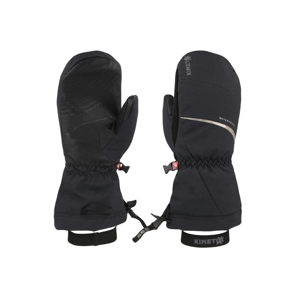 Kinetixx Skihandschuhe Besonders warmer Damen-Fäustling Arven Mitten, KinetiXx (in schwarz und weiß)