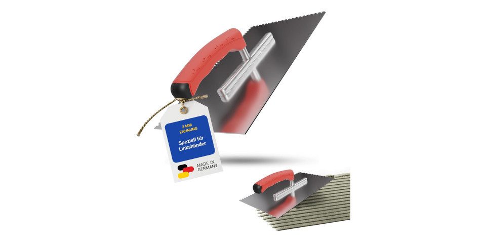 Karl Dahm Zahnkelle Karl Dahm® Softgriff-Zahnkelle für Linkshänder - Rostfreier Edelstahl