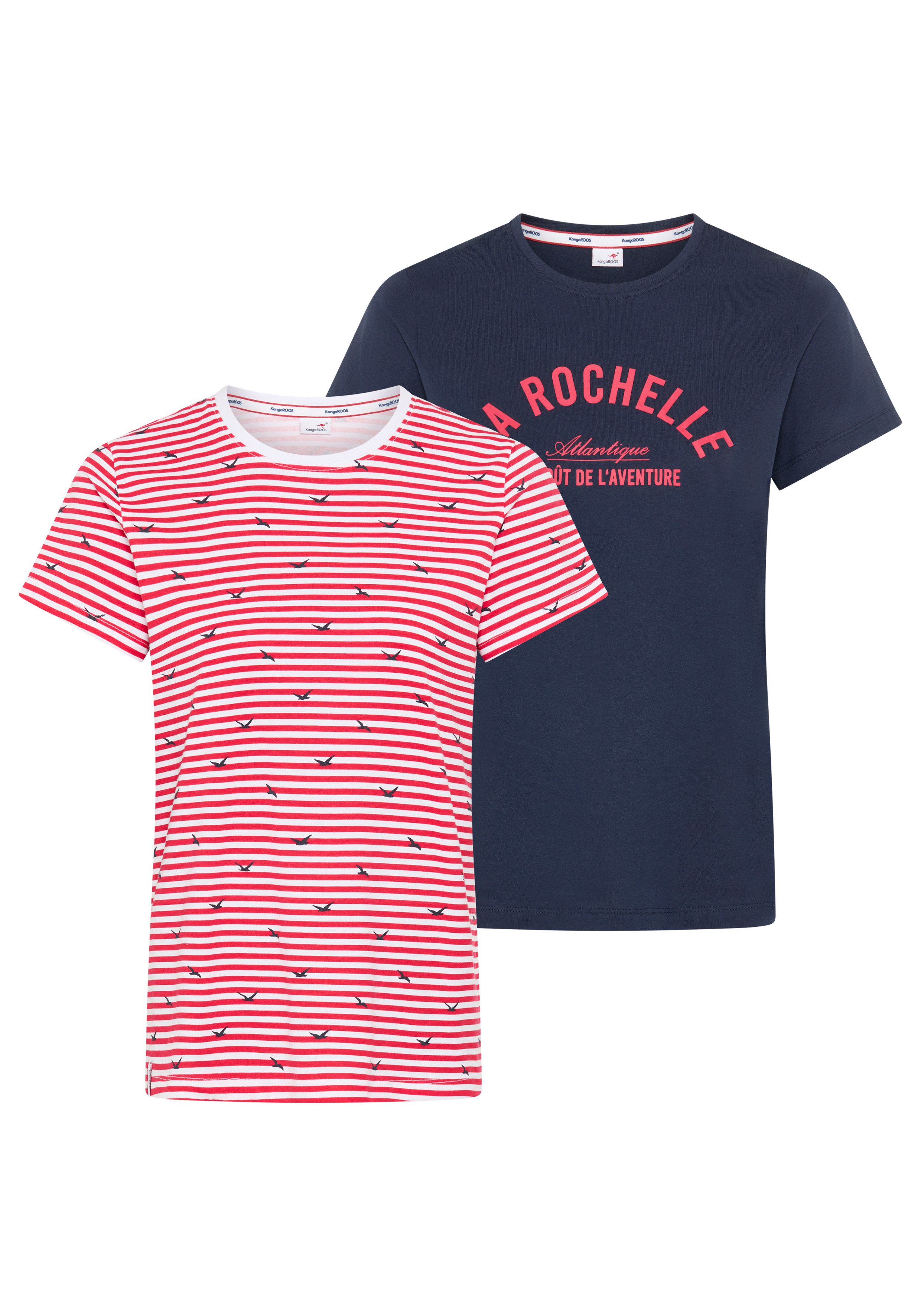 KangaROOS T-Shirt schmale Passform, Kurzarm, Rundhalsausschnitt, aus Single Jersey. € 39,99, (€ 20,00 pro 1 Stk).