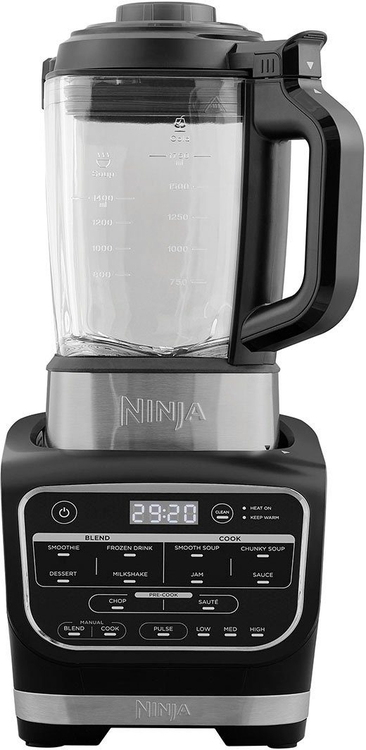 NINJA Standmixer HB150EU Suppenkocher, 1000 W, bis zu 1,7L Volumen, incl. eingebautem Heizelement