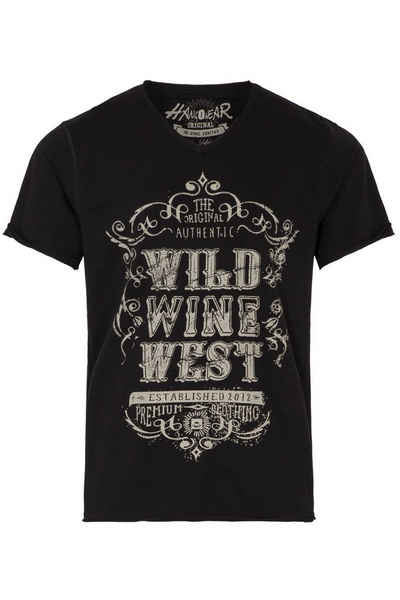 Hangowear Trachtenshirt Herren, mit Wild-Wine-West Print