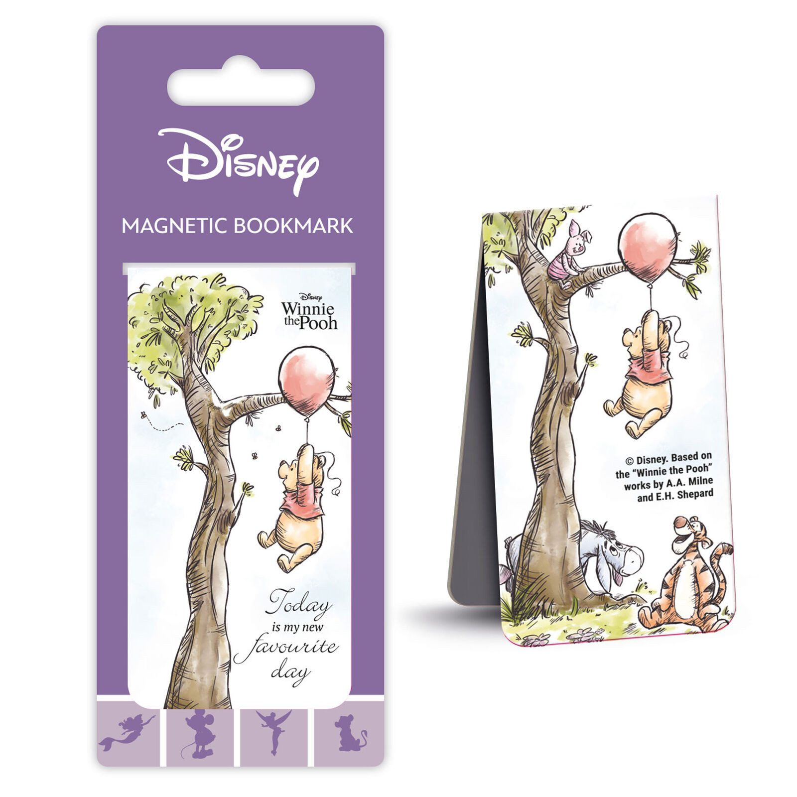 Magnet Winnie the Pooh - Favourite Day - magnetisches Lesezeichen - 9x4,5 cm