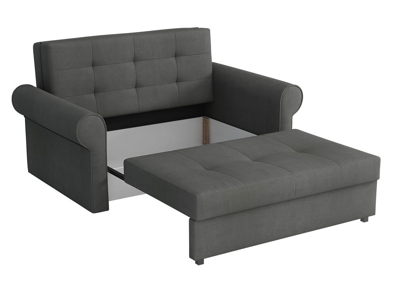 MIRJAN24 Schlafsofa Viva Kronos II, Sitzer mit 2 Polstersofa 02 Silver Schlaffunktion