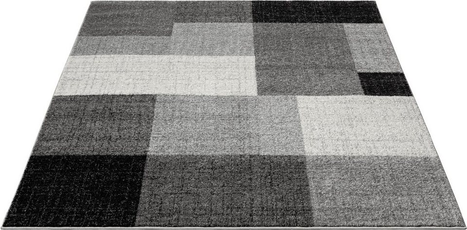 Teppich Thales 6101, merinos, rechteckig, Höhe: 10 mm, Kurzflorteppich mit  Konturenschnitt, Wohnzimmer