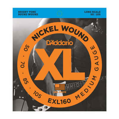 Daddario Saiten, 4er Bass XL Nickel 50-105 50-70-85-105, EXL160