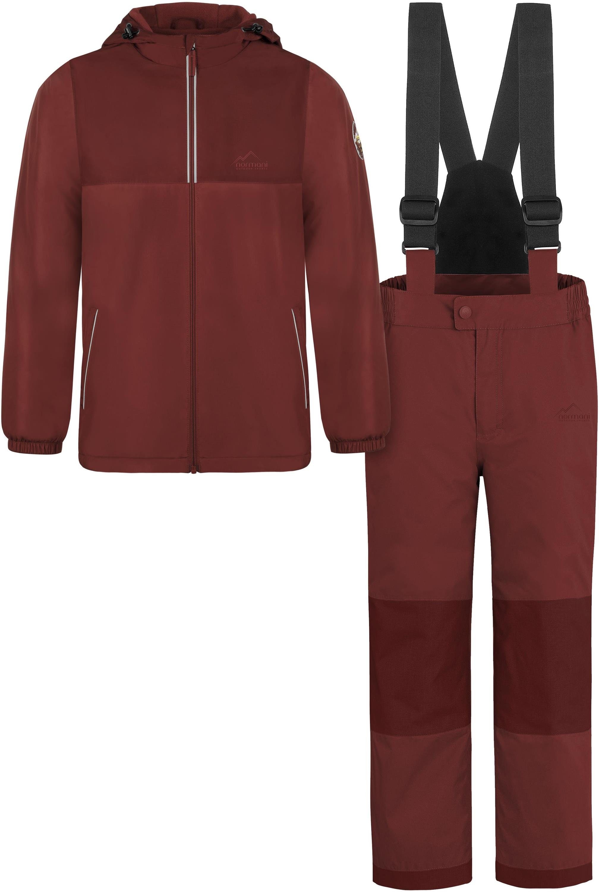 normani Schneehose Kinder WinterSet Thermohose und Thermojacke Wasserdichte Ski Thermohose und Winterjacke Schneeanzug Ski Set