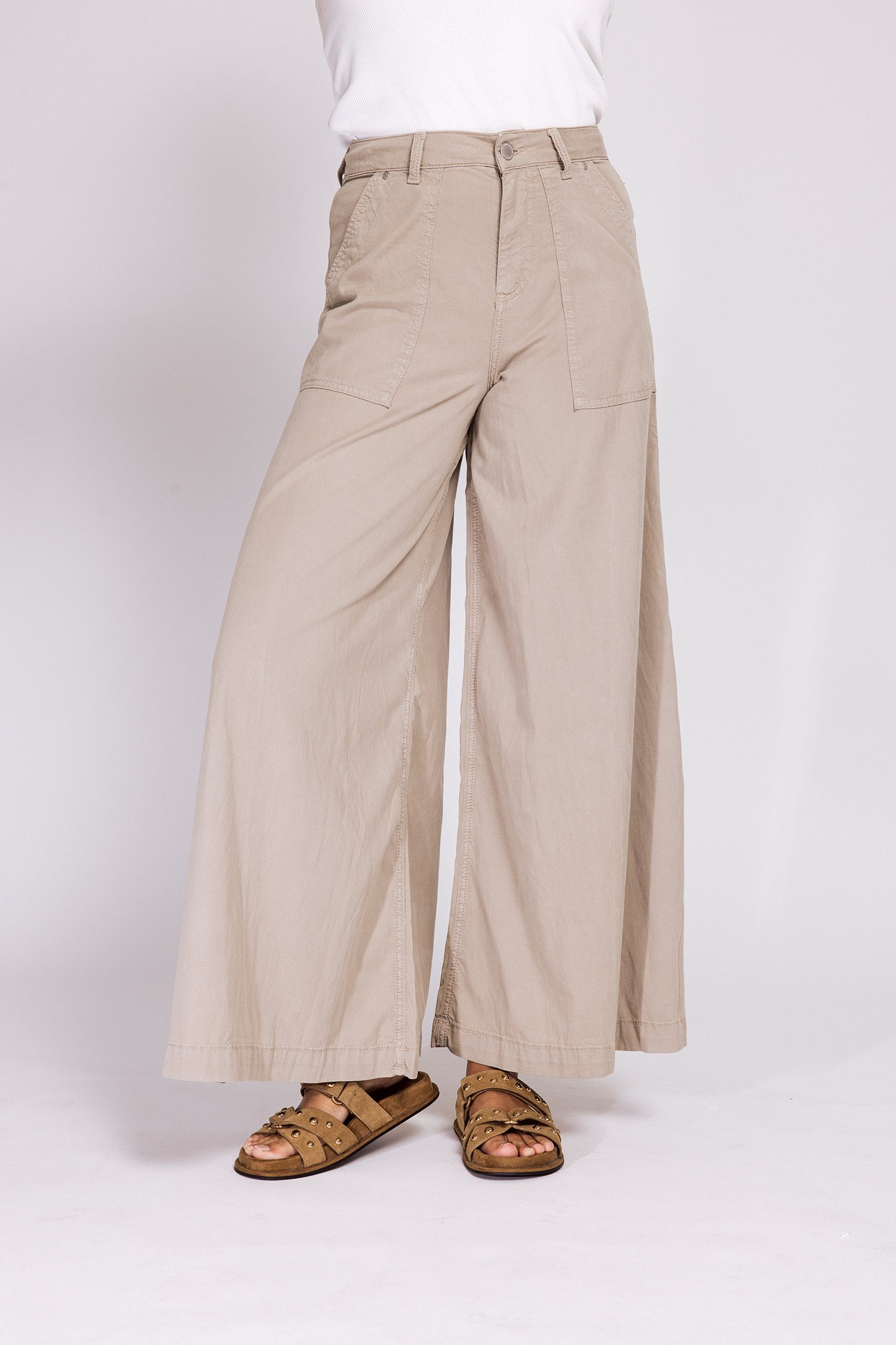 Zhrill Culotte CHATTI extra weiter Jeans-Style, normale Passform, mit Gürtelschlaufen
