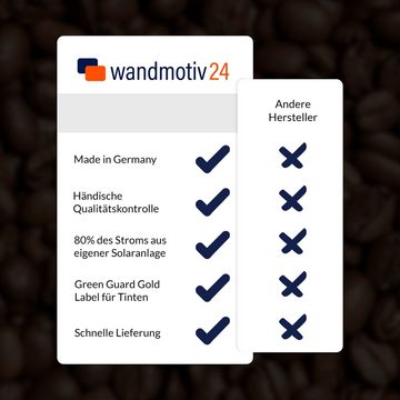 wandmotiv24 Türtapete Braune Kaffeebohne geröstet, glatt, Fototapete, Wandtapete, Motivtapete, matt, selbstklebende Dekorfolie
