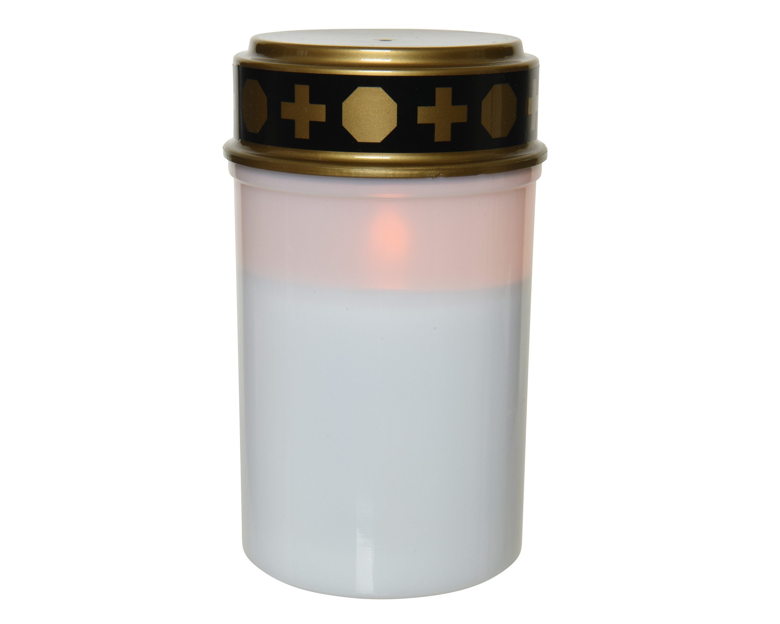 Lumineo LED-Kerze, LED Kerze mit Timer Outdoor Grablicht 7x12cm Weiß / Warm günstig online kaufen